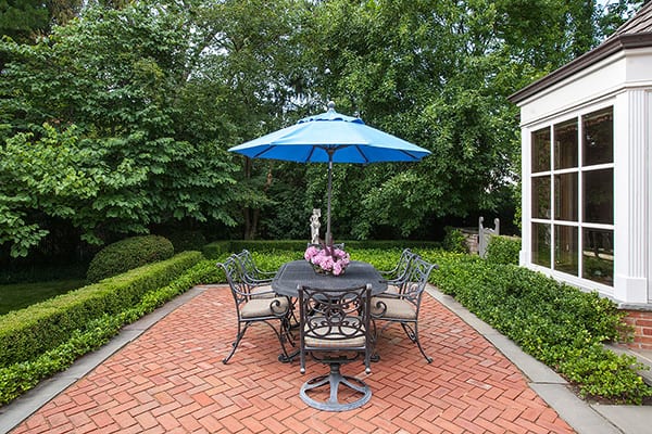 Winnetka Red Brick Paver Patio and Outdoor Room
