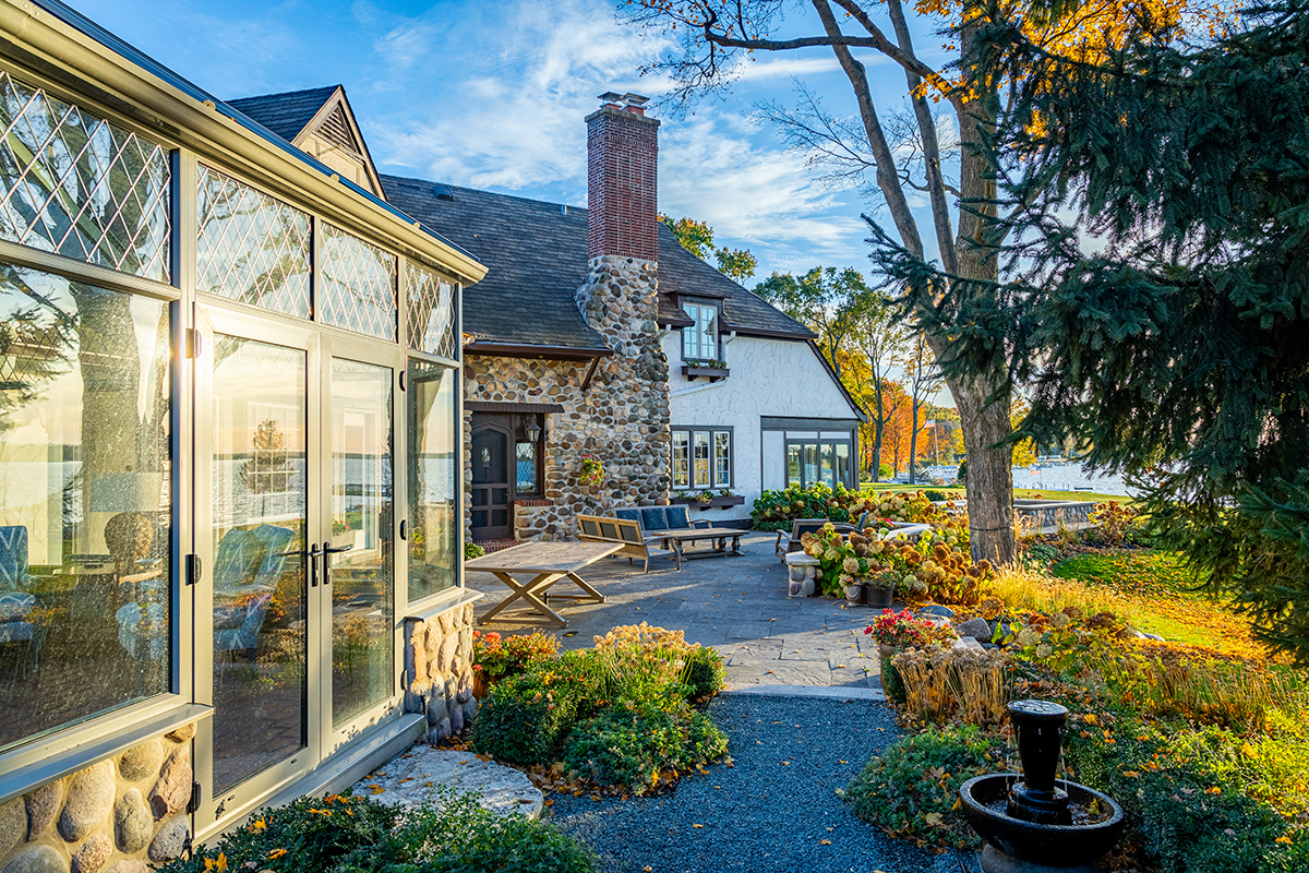 Lakeside Retreat at Sunset