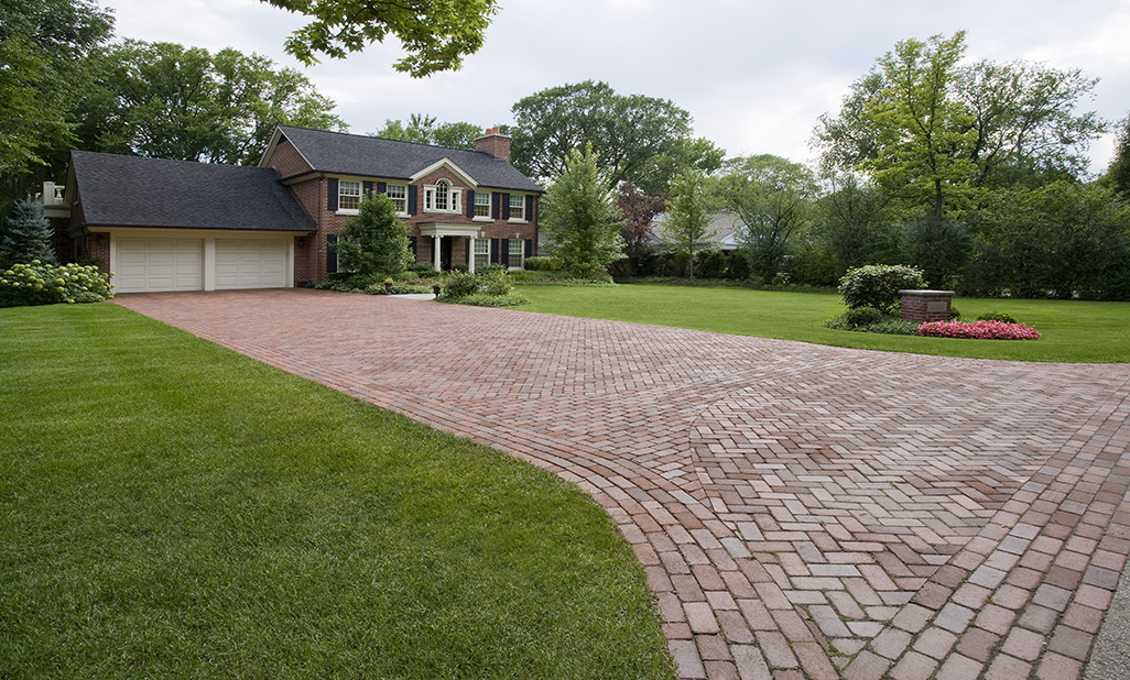 clay paver driveway