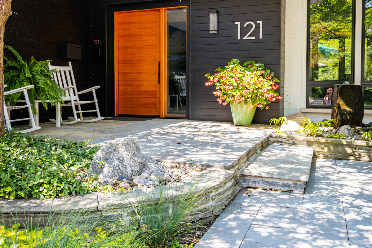 Modern Entryway with Natural Touches