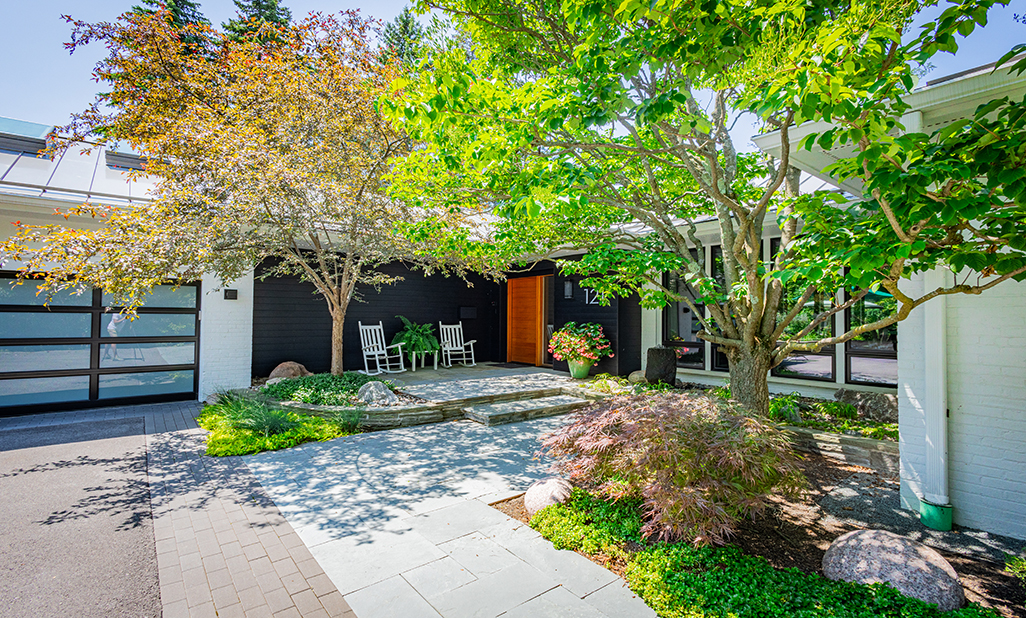 modern driveway