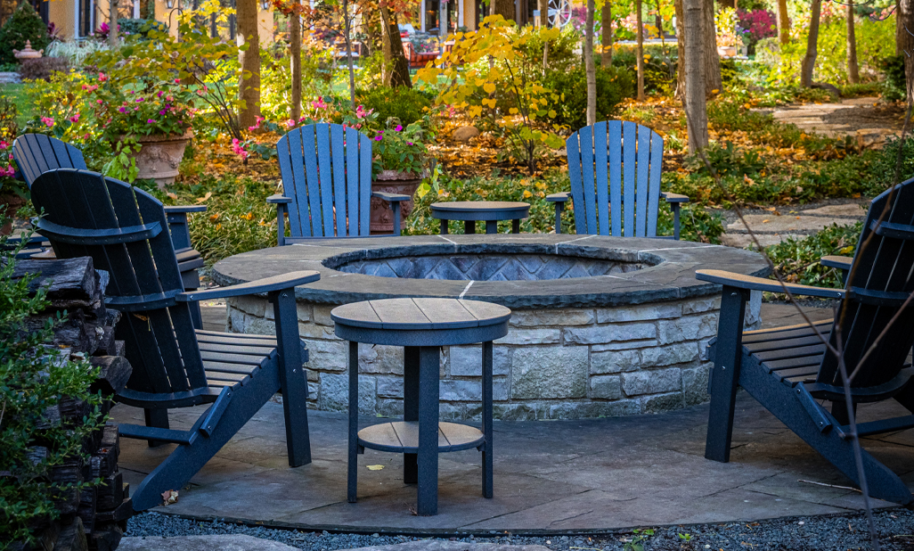 natural stone firepit