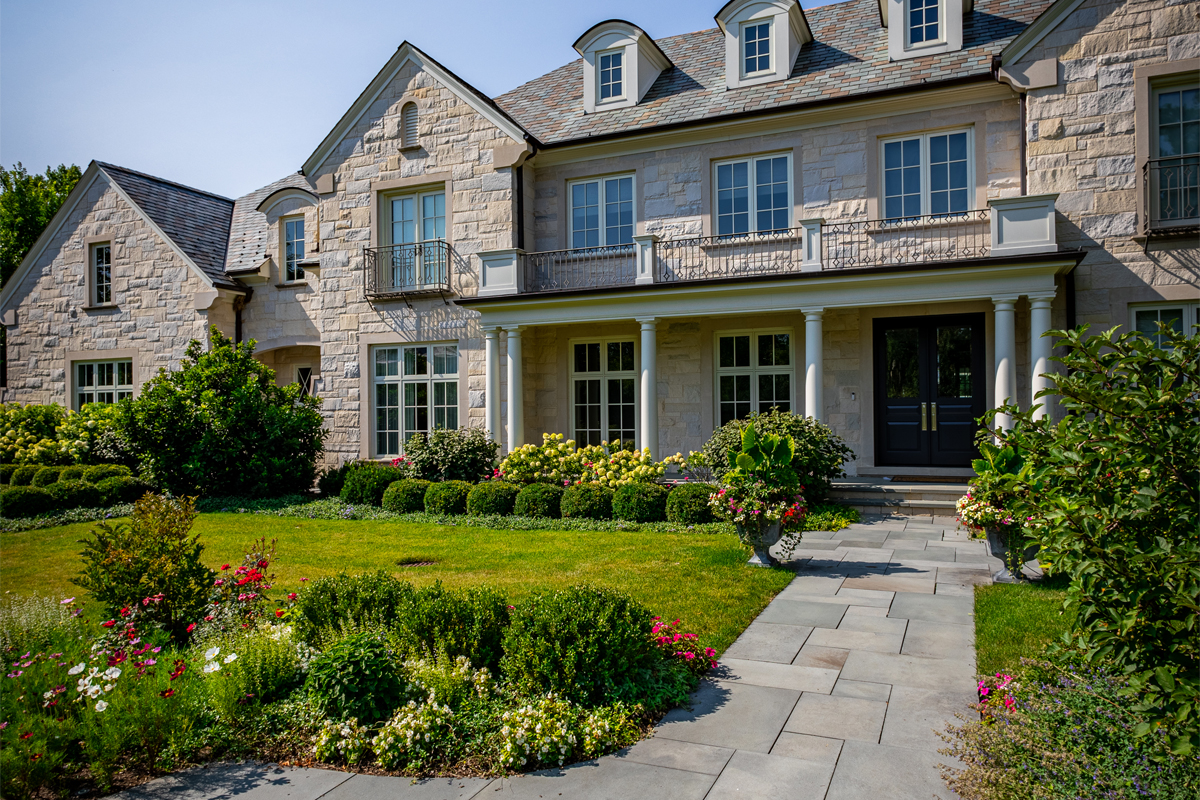 front entry bluestone walkway